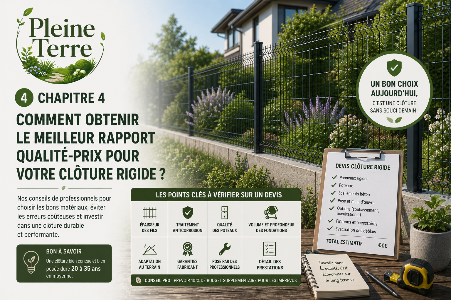 Guide complet pour choisir votre clôture