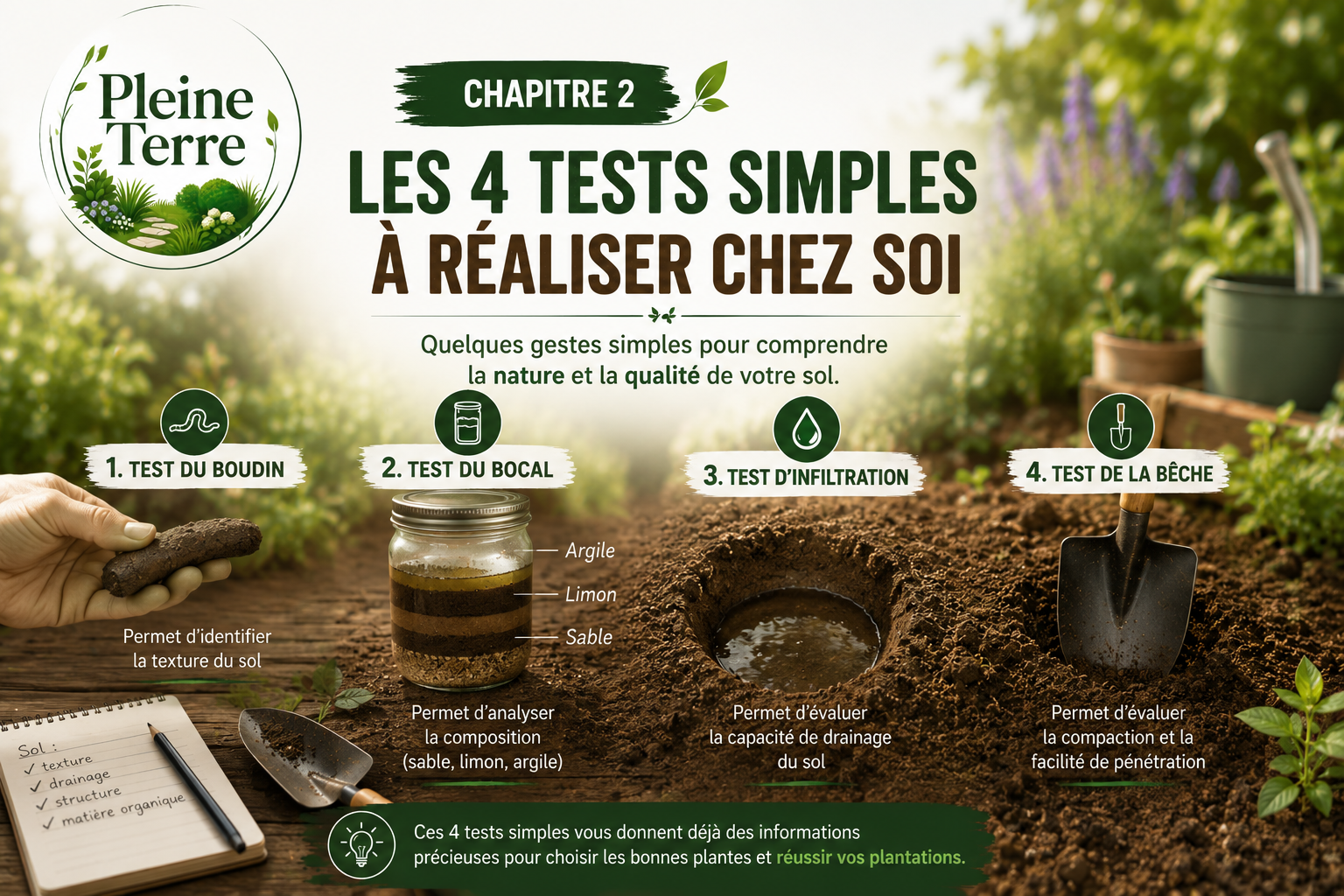 Les 4 tests simples pour le sol