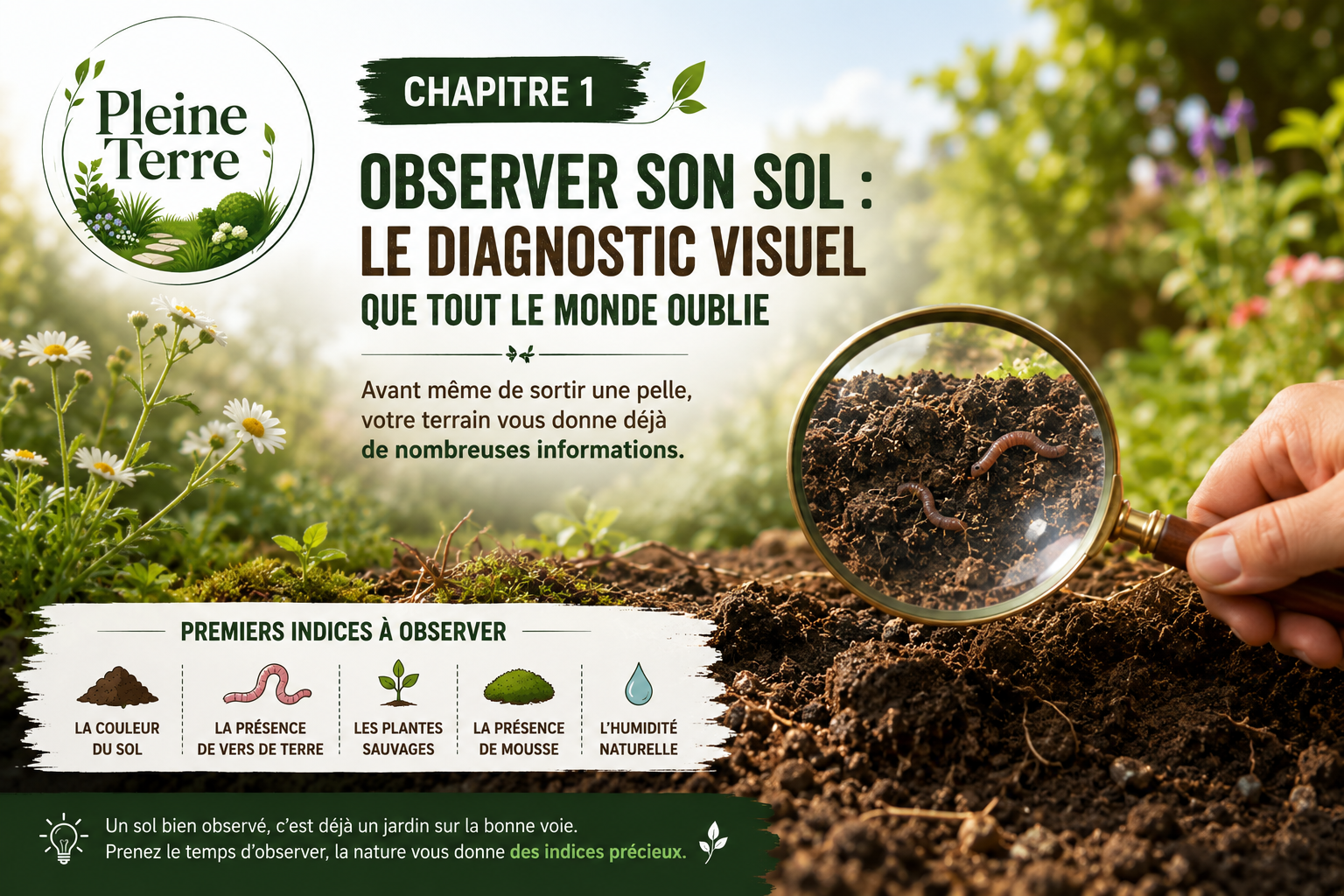 Observer son sol premiers indices