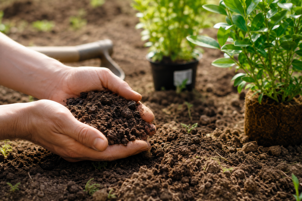 Préparation du sol pour le jardinage