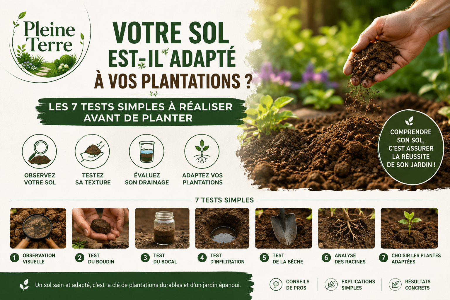 Tests simples pour un sol idéal