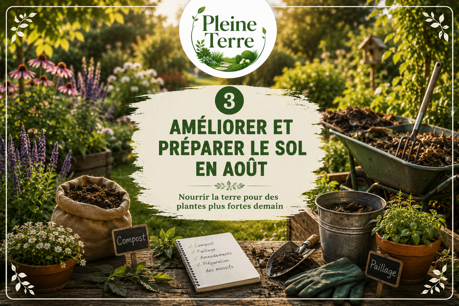 Améliorer et préparer le sol en août