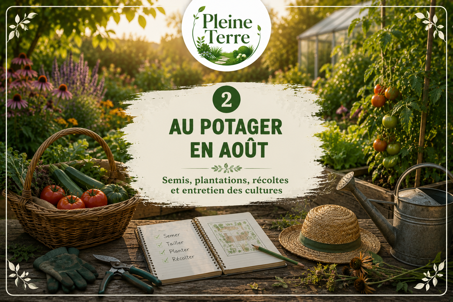 Au potager en août