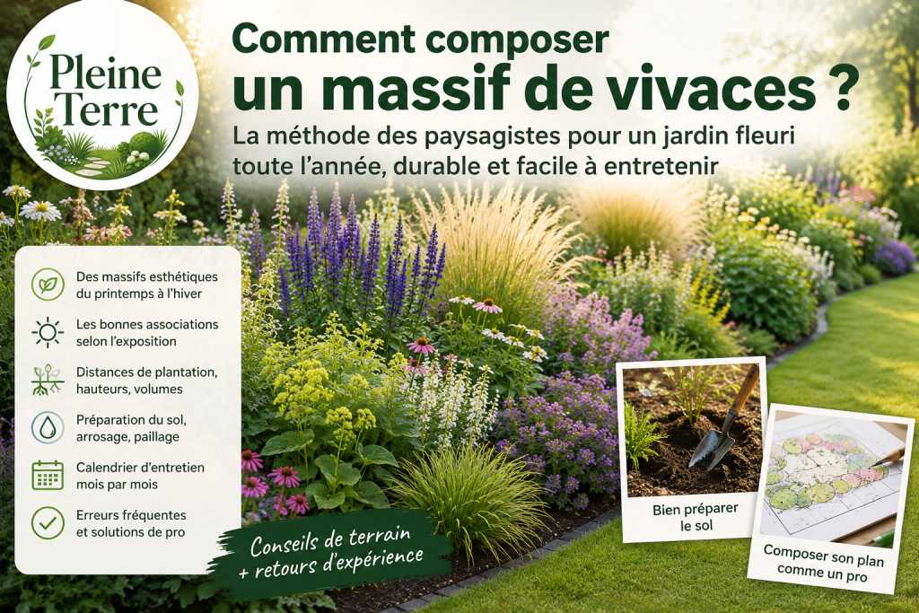 Comment composer un massif de vivaces