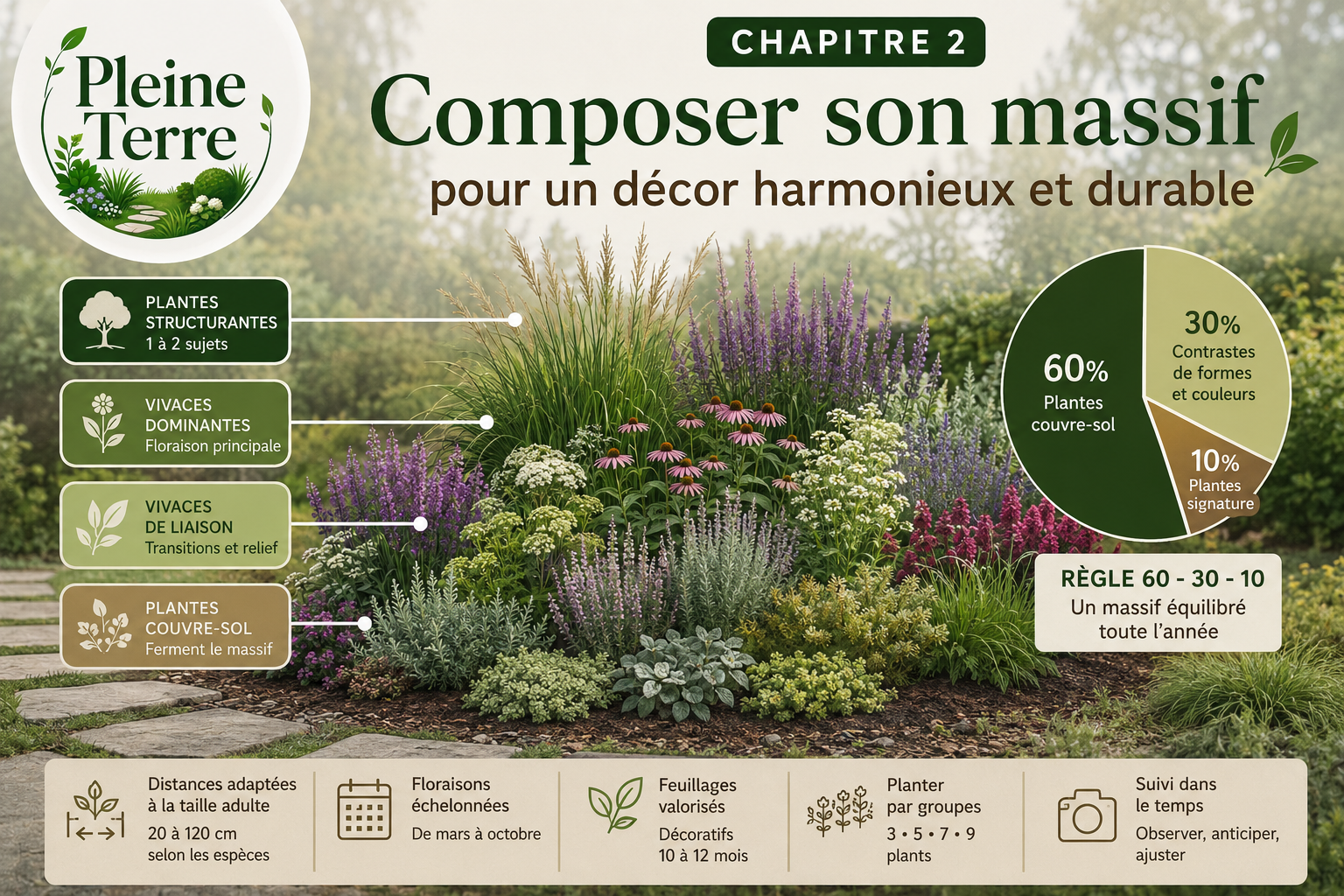 Composer son massif pour un jardin harmonieux
