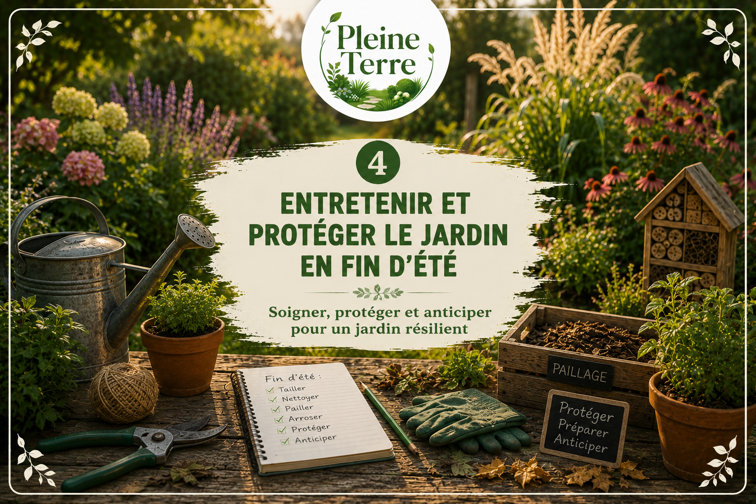Conseils de jardinage en fin d'été