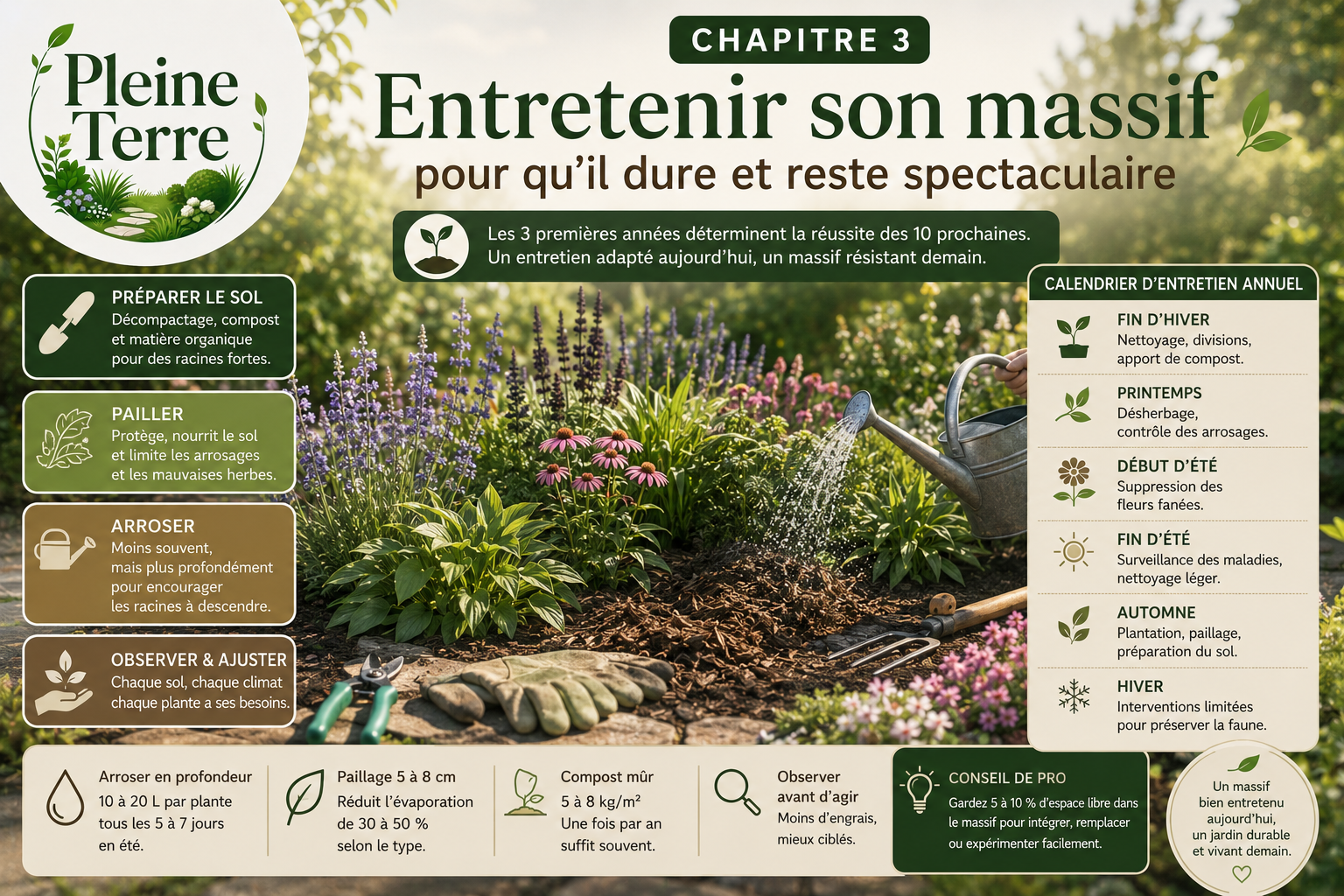Entretien de jardin pour une pérennité réussie