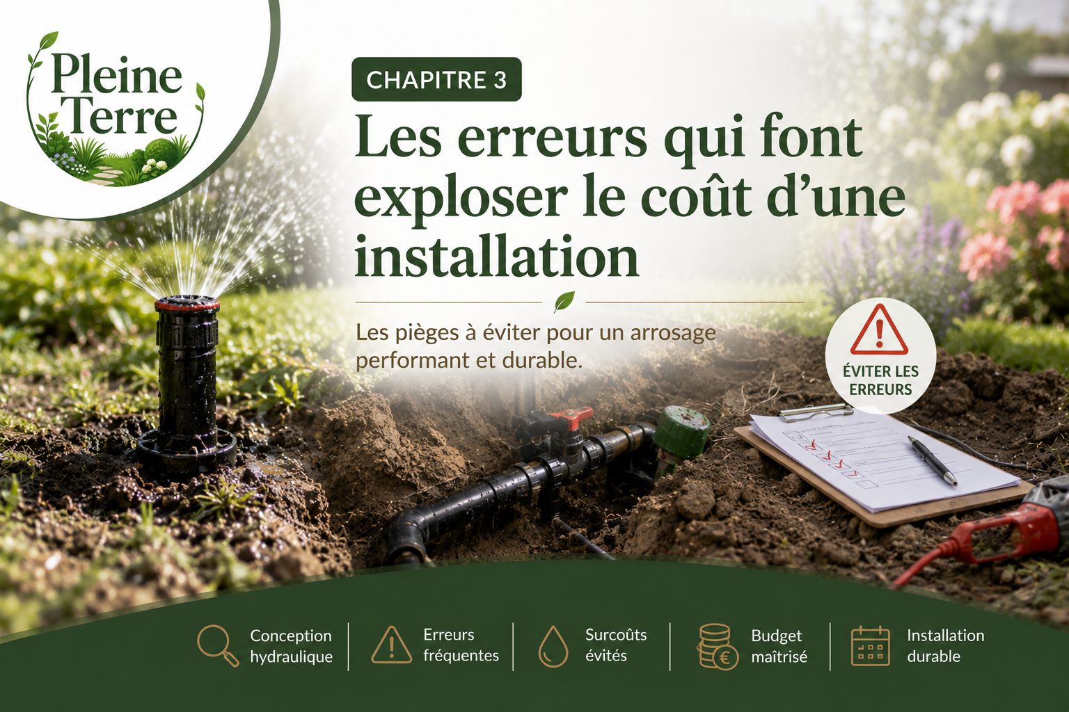 Erreurs d'irrigation à éviter