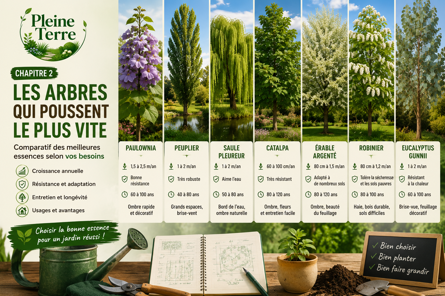 Guide pratique des arbres de jardin