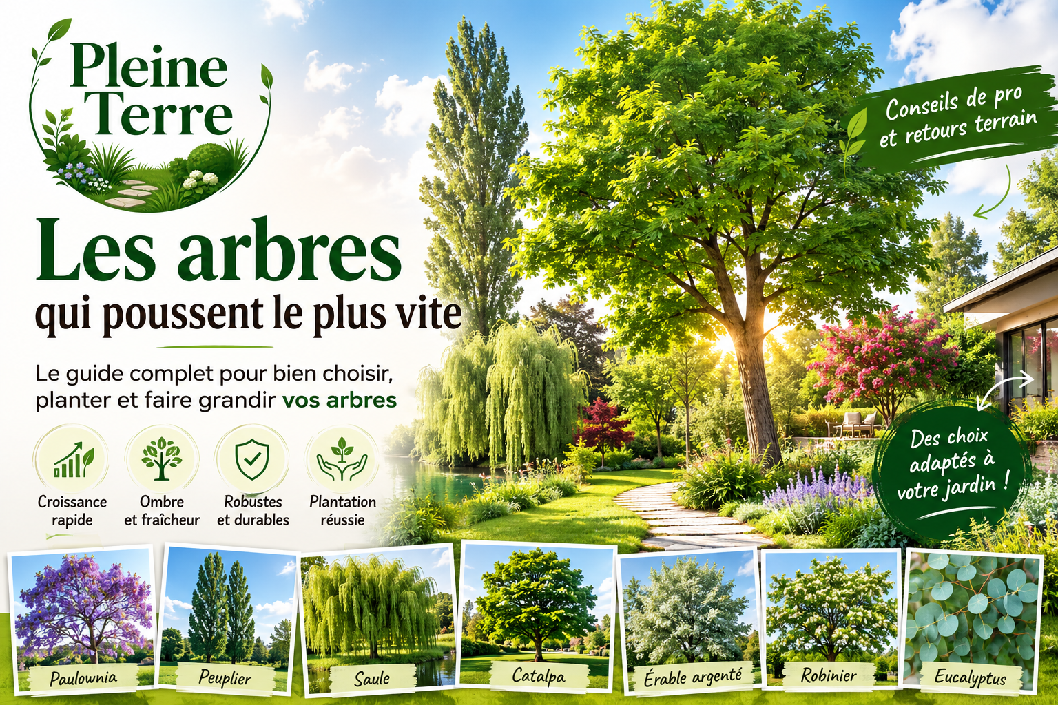 Le guide des arbres rapides à pousser