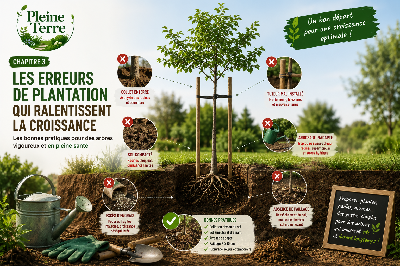 Les erreurs de plantation d'arbres