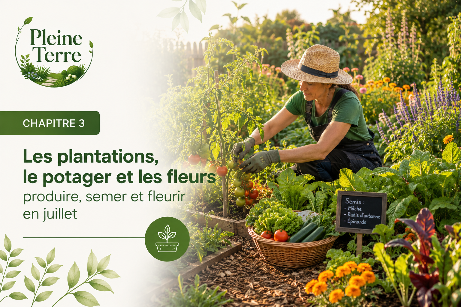 Les plantations en juillet potager et fleurs