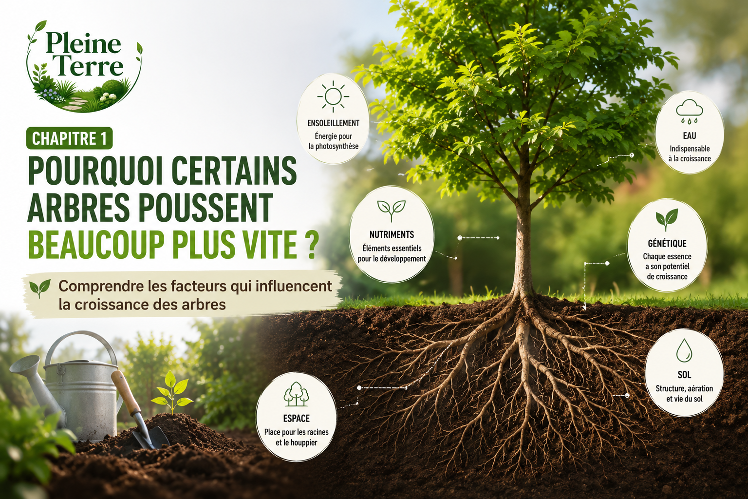 Pourquoi certains arbres grandissent plus vite