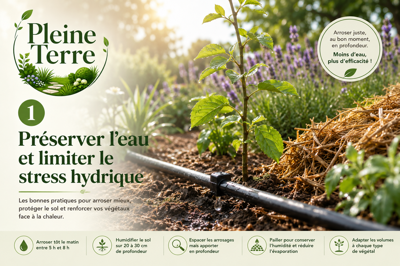Préservez l'eau pour un jardin durable