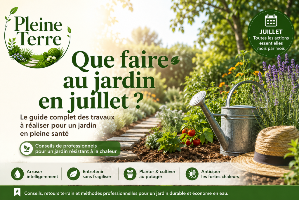 Que faire au jardin en juillet