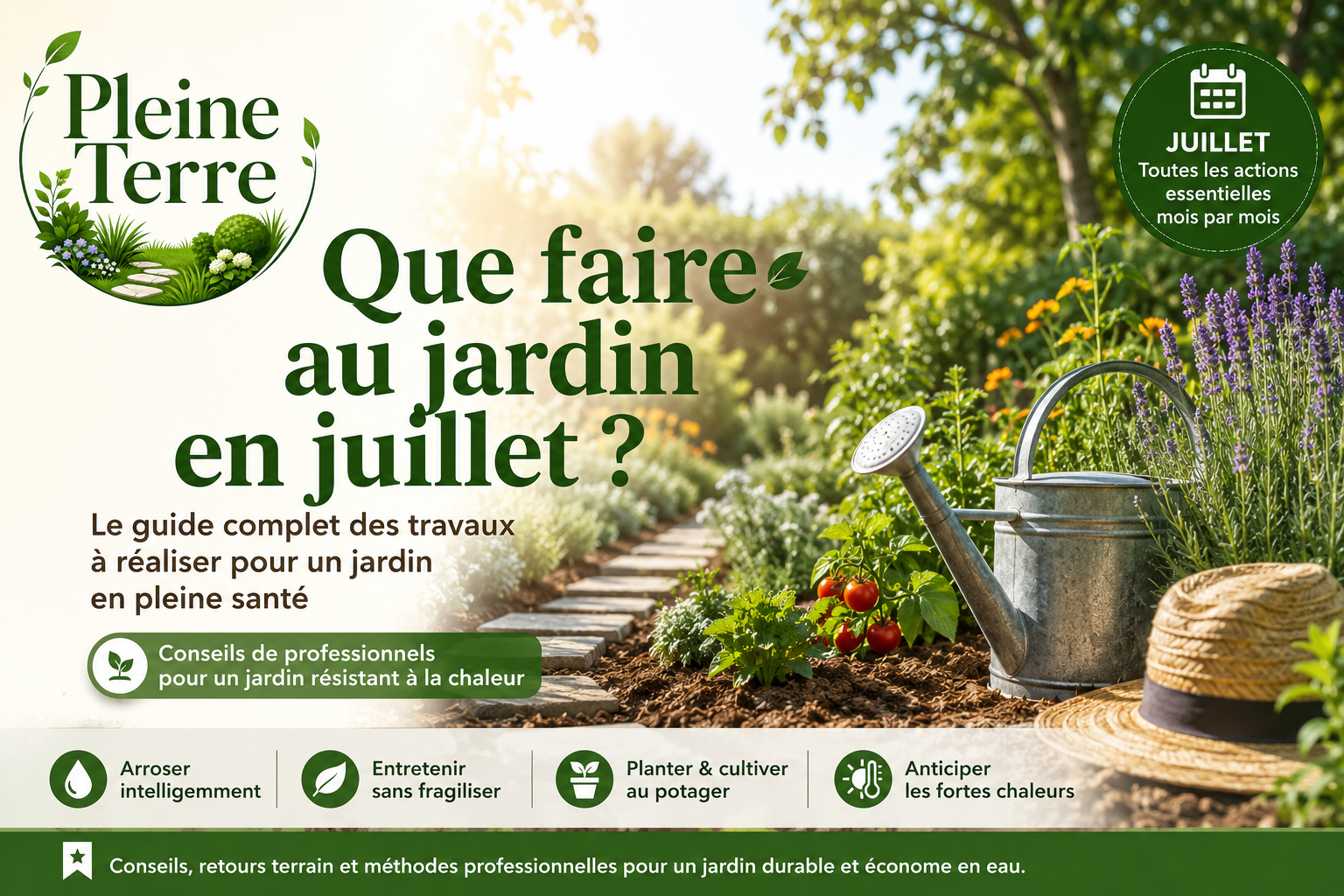 Que faire au jardin en juillet