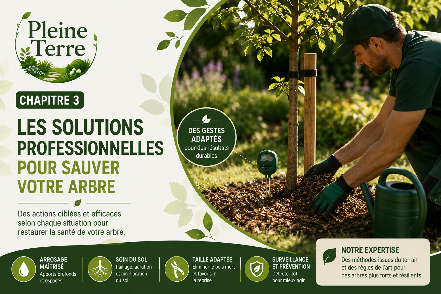 Solutions professionnelles pour sauver votre arbre