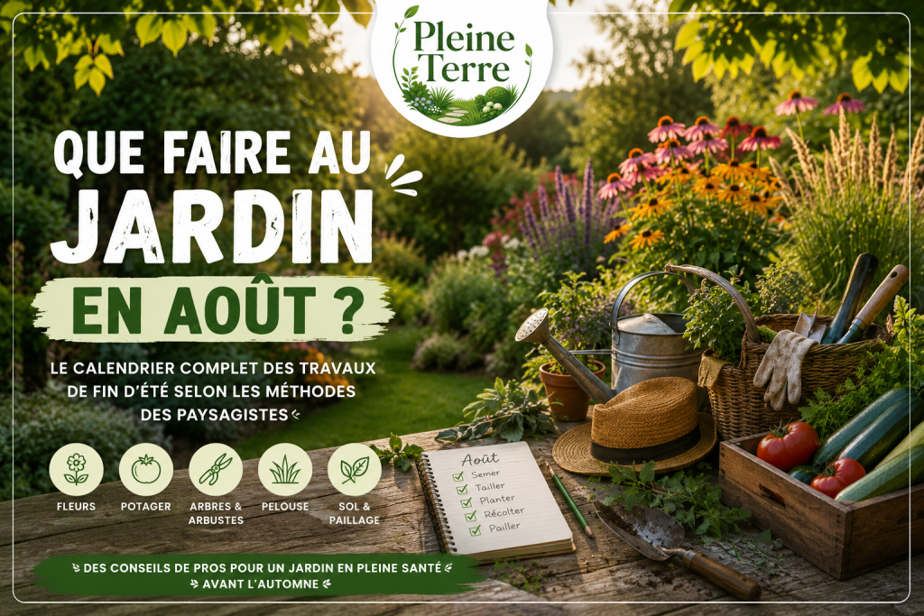 Travaux de jardinage en août