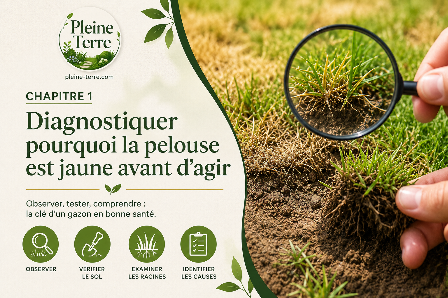 Diagnostiquer une pelouse jaunissante