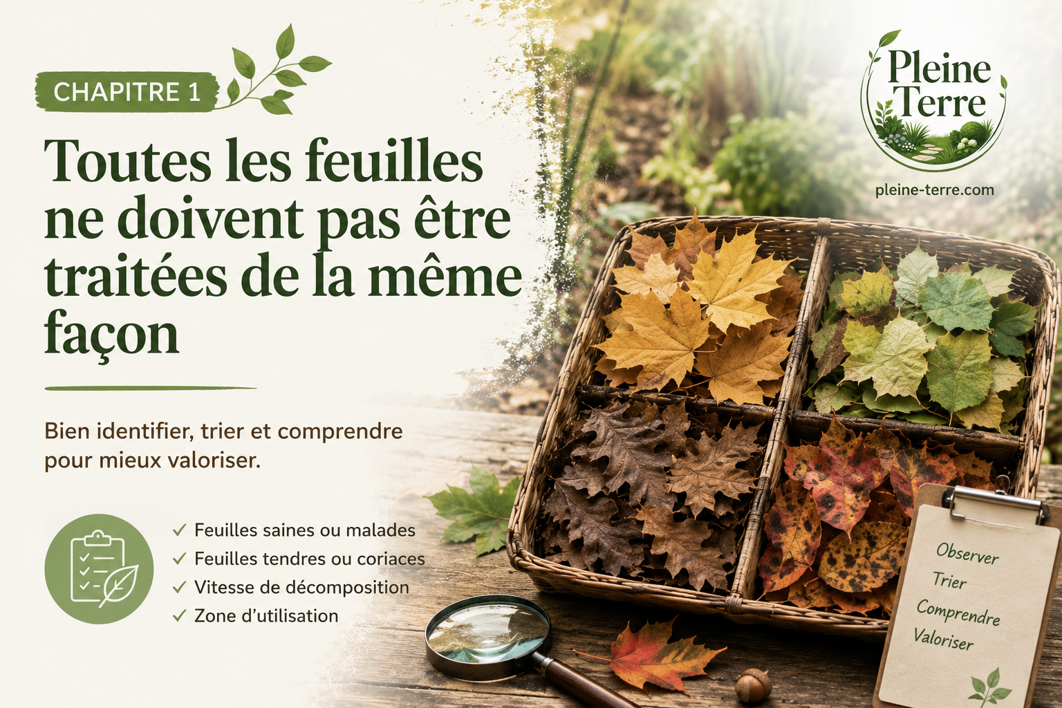 Identifier, trier et valoriser les feuilles