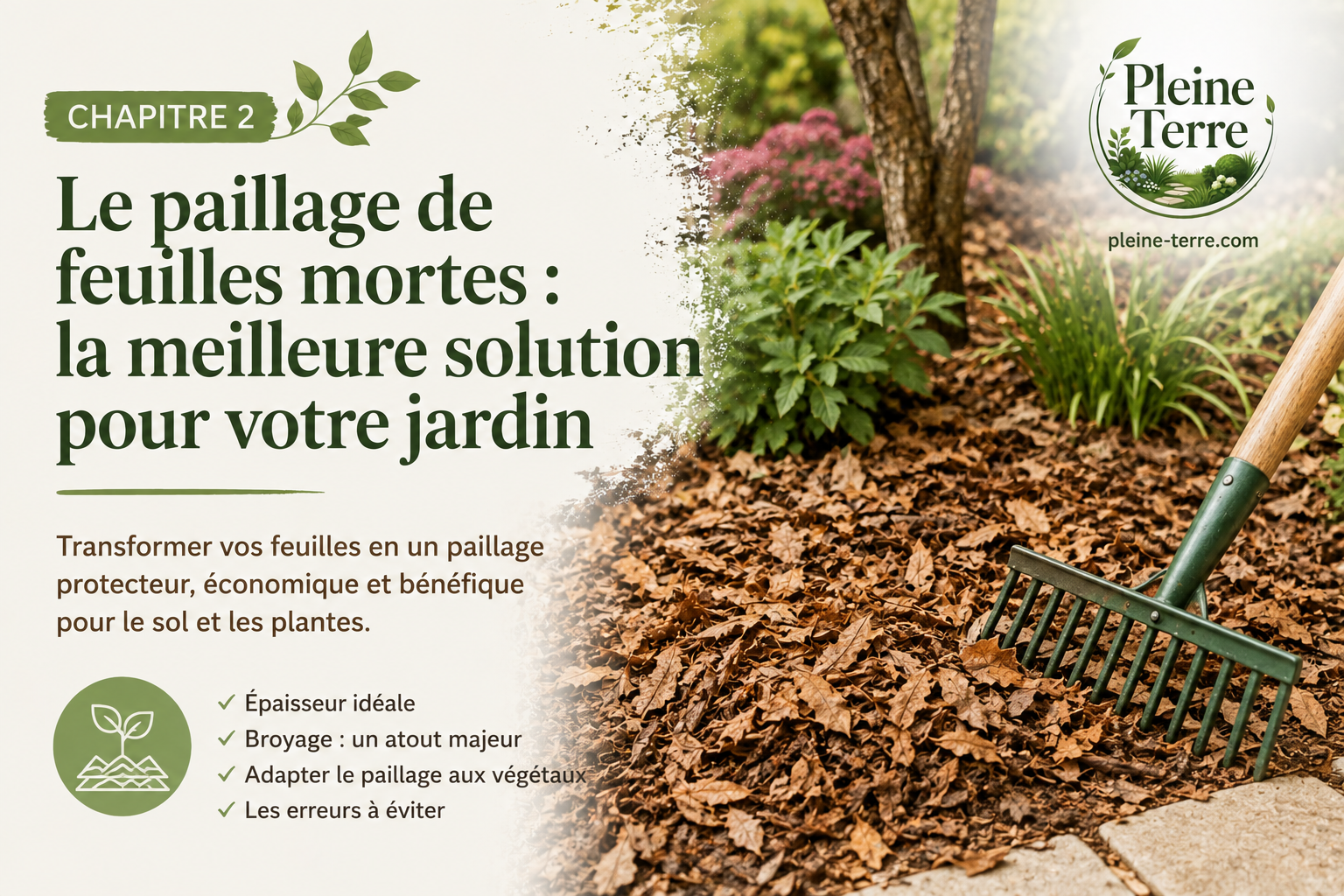 Le paillage de feuilles mortes