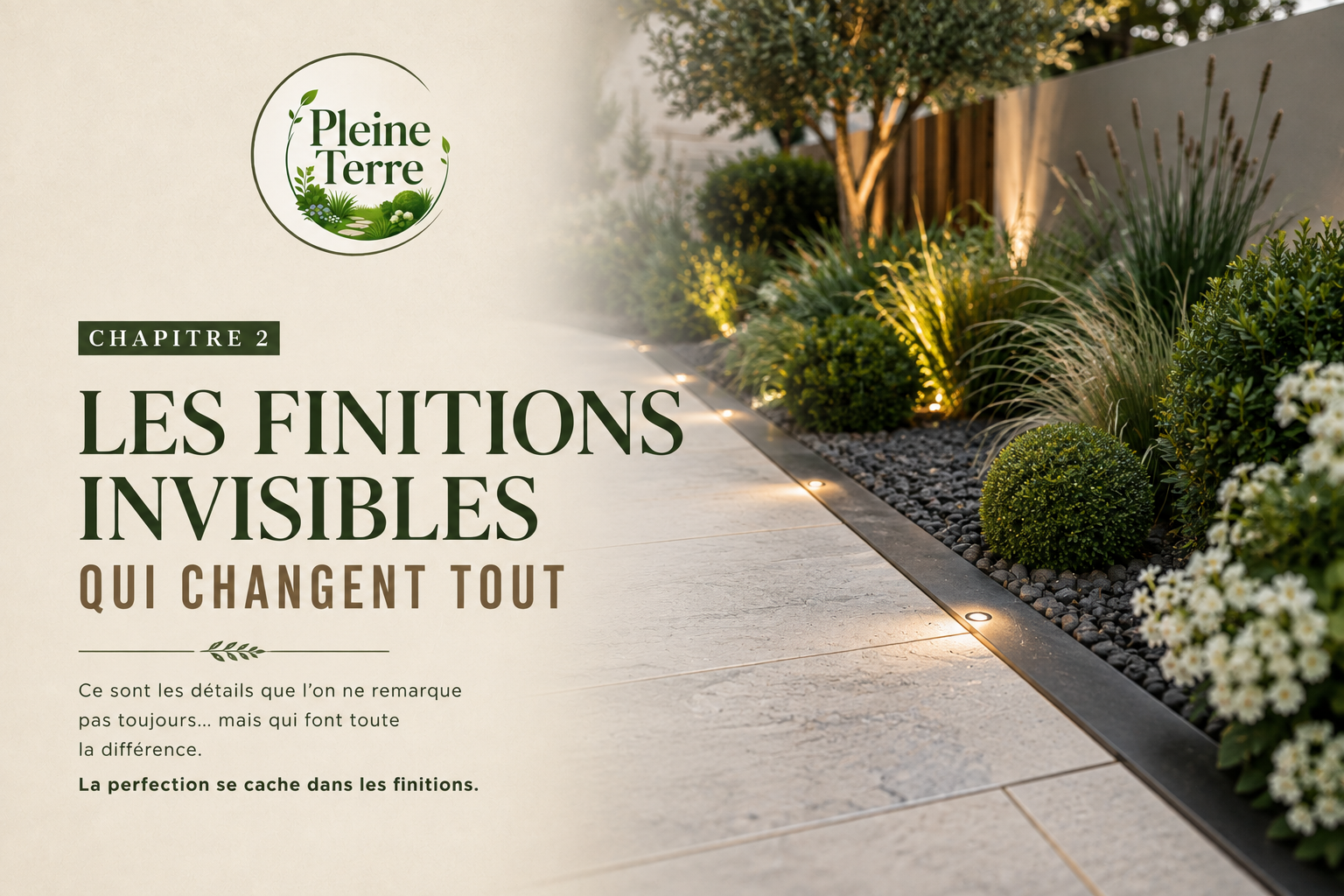 Les finitions invisibles du jardin