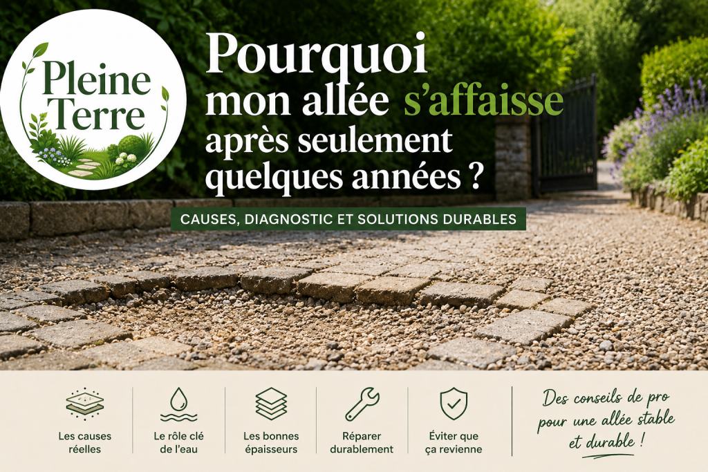 Pourquoi mon allée s’affaisse