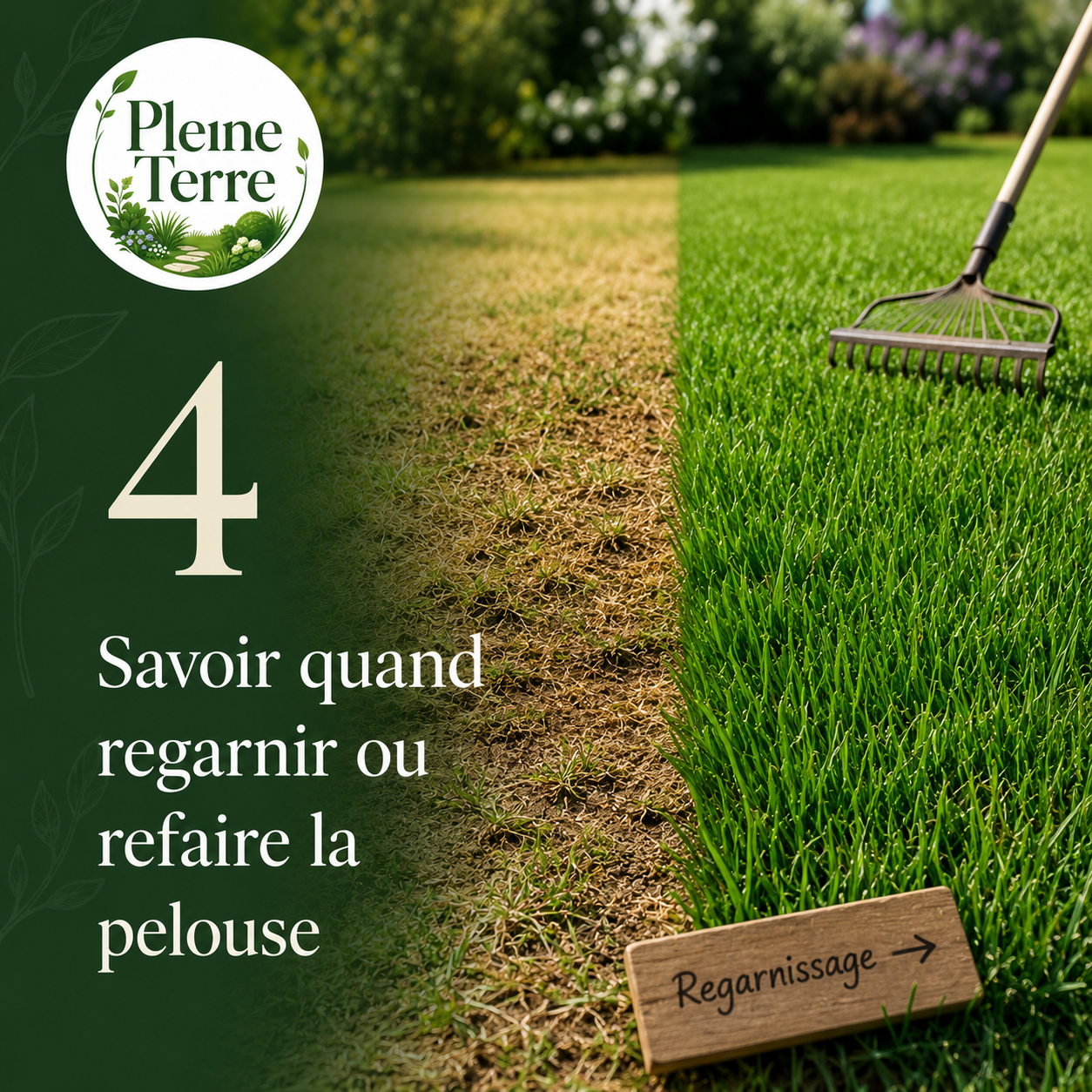 Quand regarnir ou refaire la pelouse