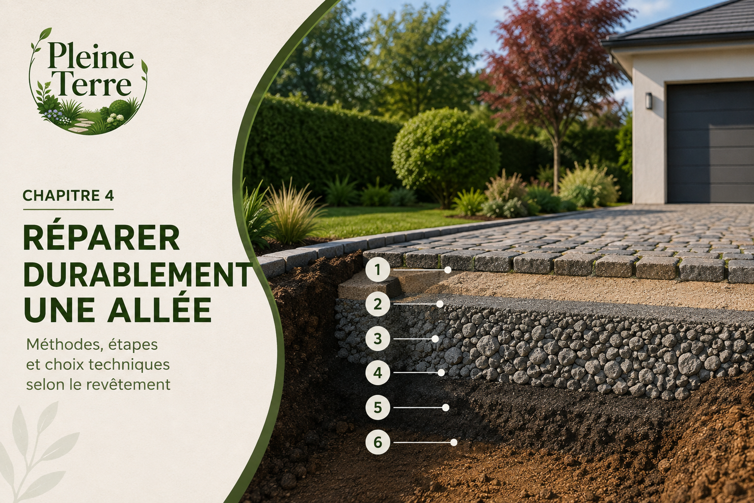 Réparer durablement une allée