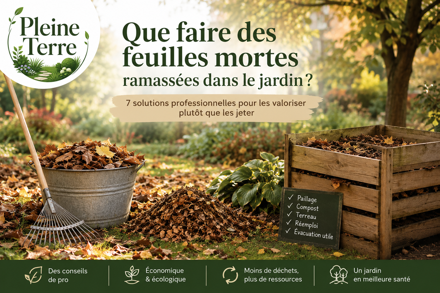 Valoriser les feuilles mortes au jardin