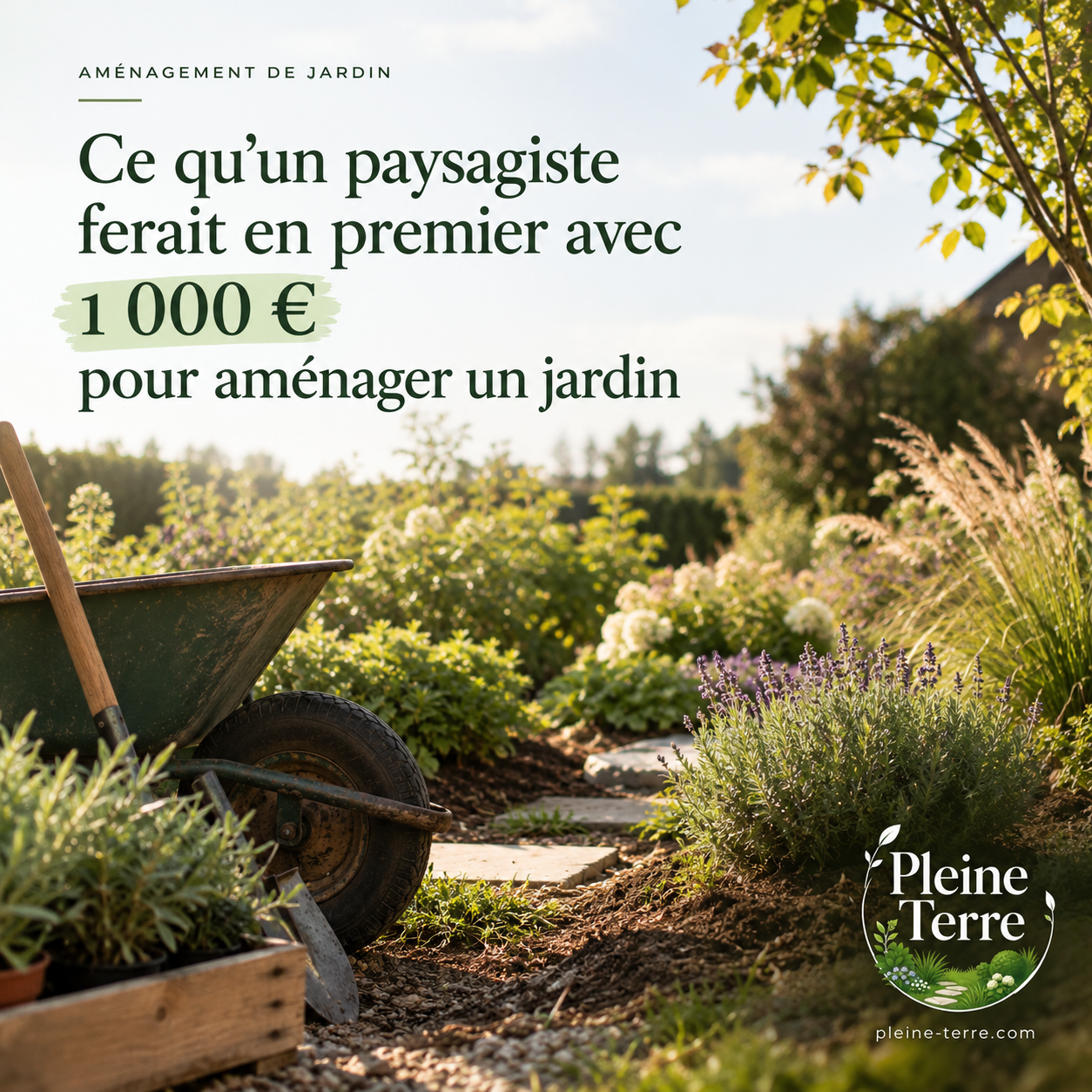 Aménagement de jardin à 1 000 €