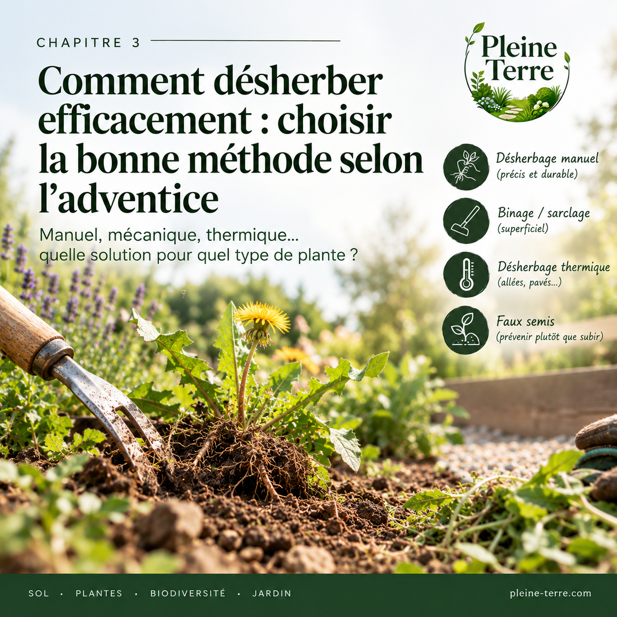 Guide du désherbage au jardin