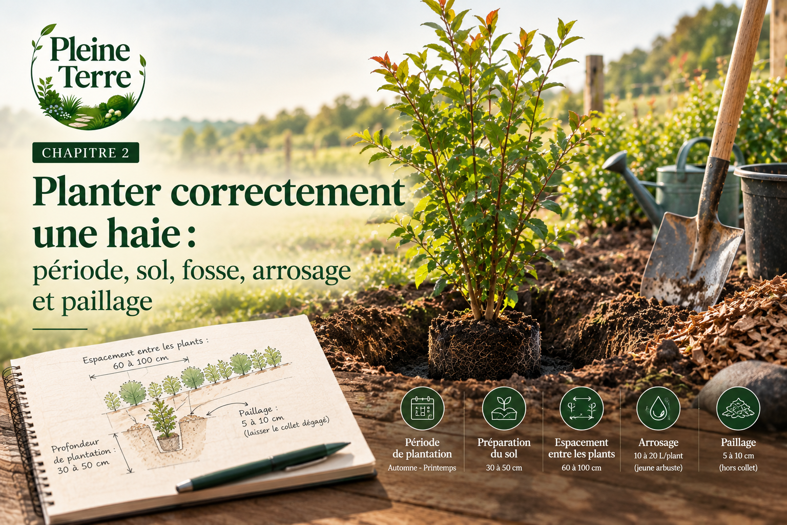 Guide pratique planter une haie correctement