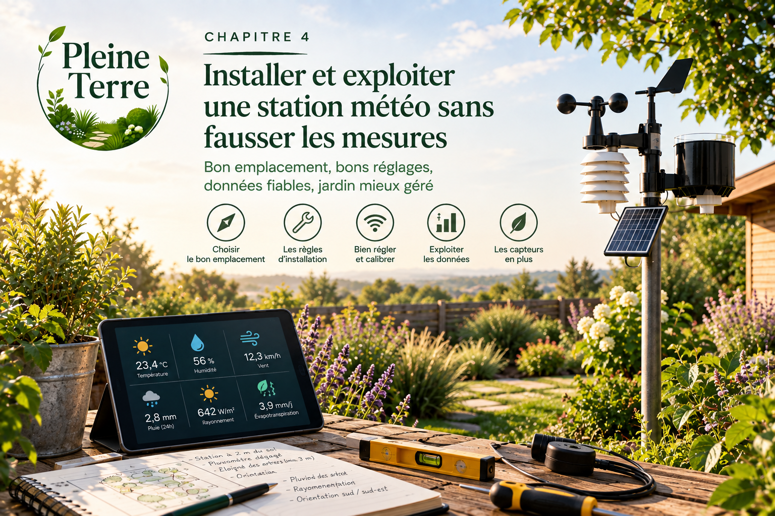 Installer une station météo au jardin
