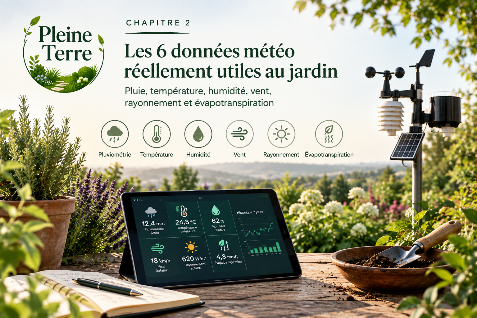 Les 6 données météo utiles au jardin