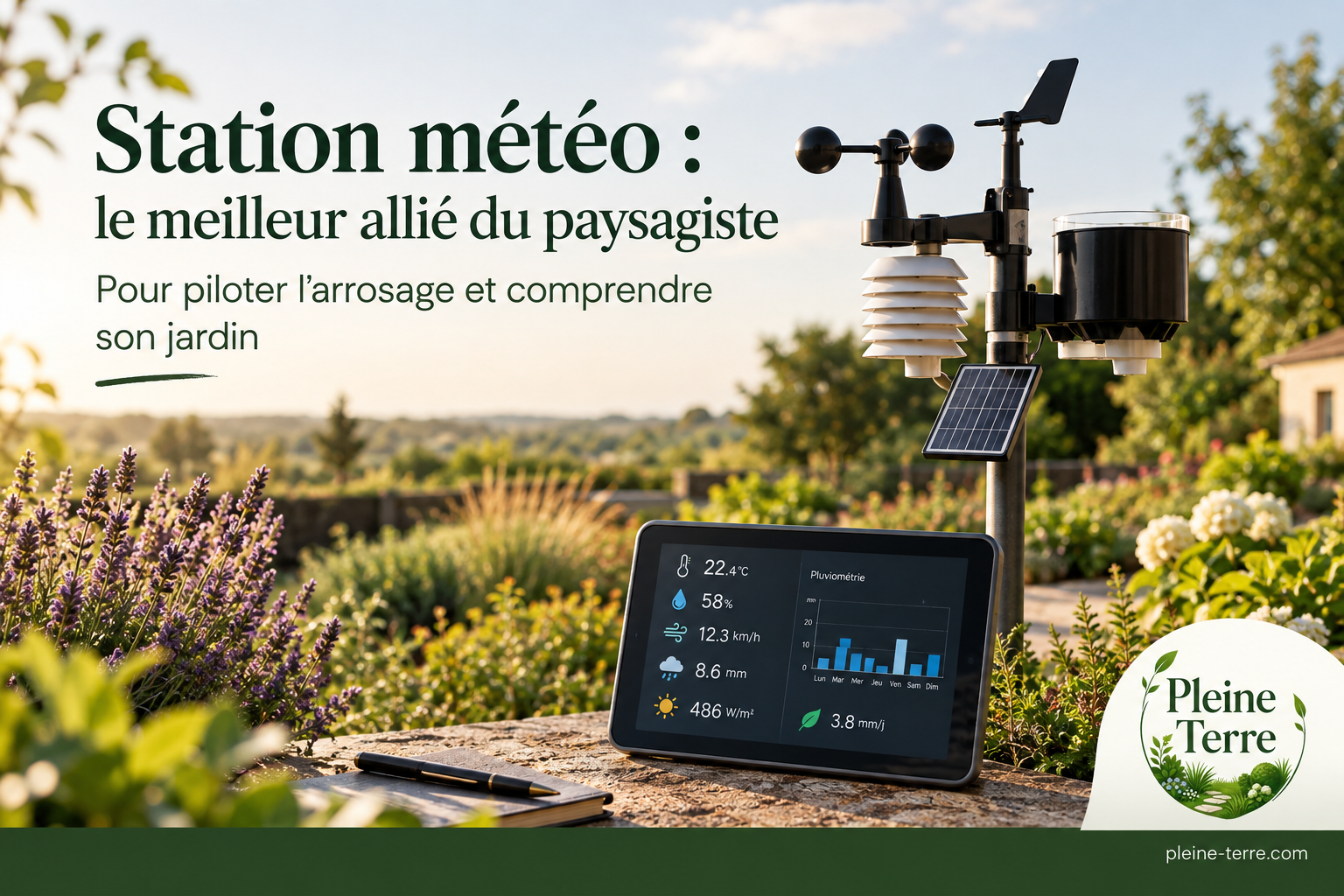 Station météo au cœur du jardin