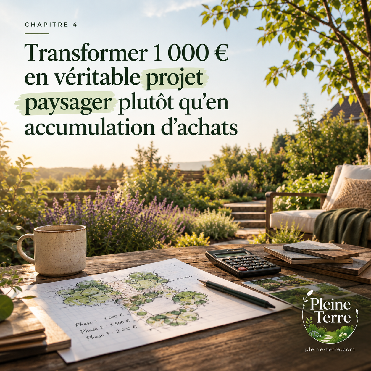 Transformer 1 000 € en jardin rêvé