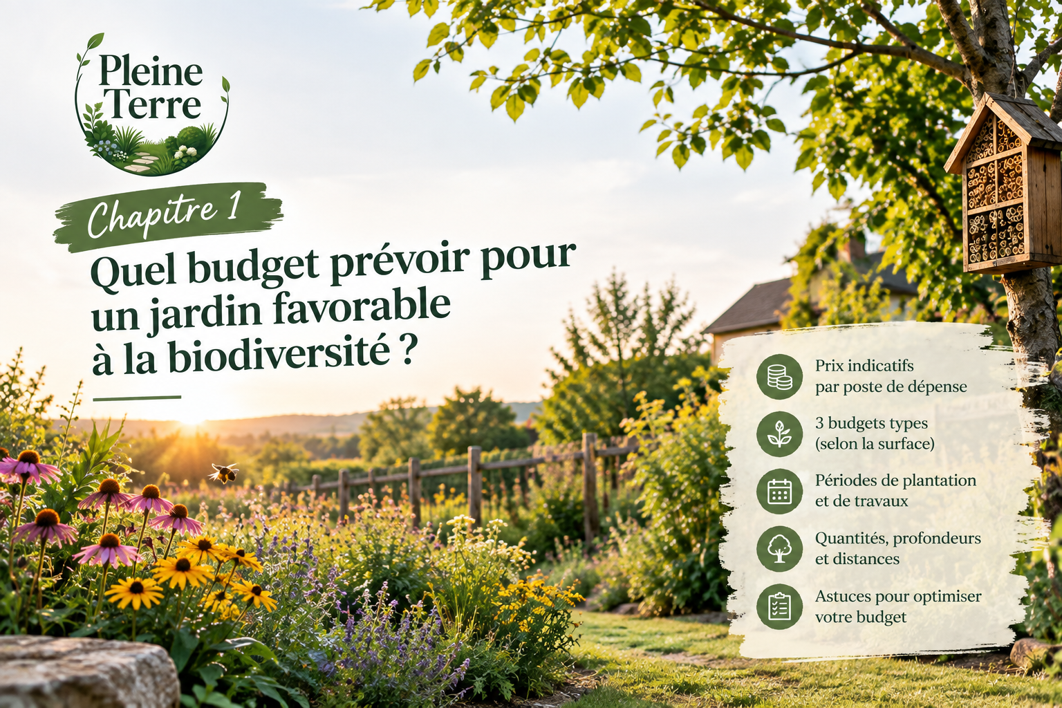 Budget pour un jardin biodiversifié