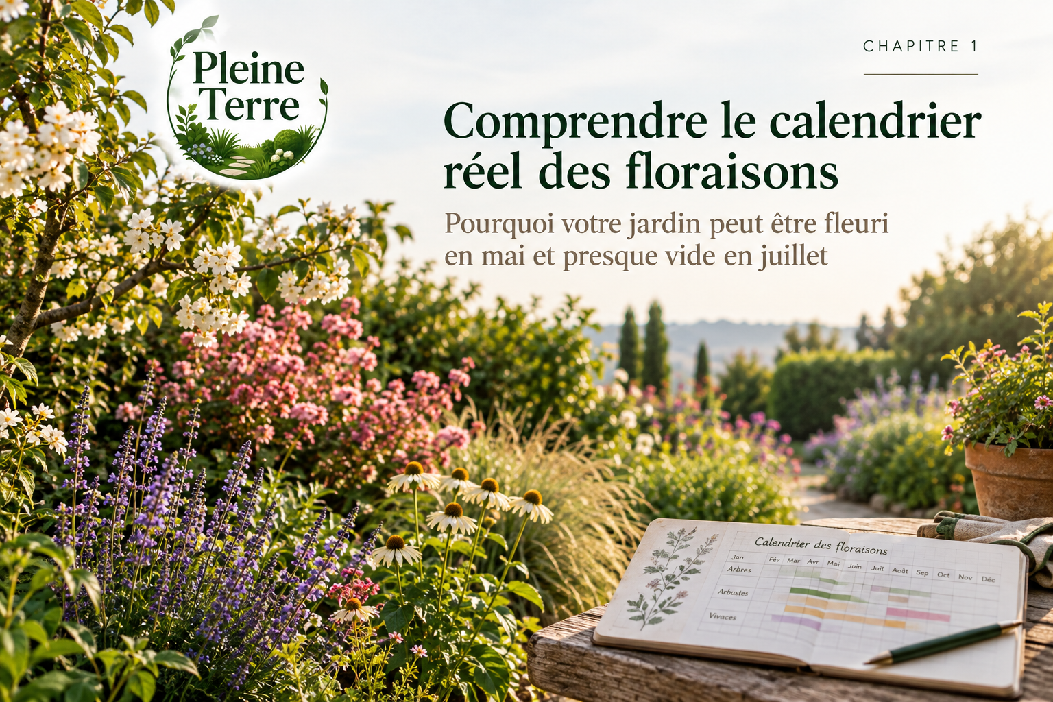 Comprendre le calendrier des floraisons au jardin