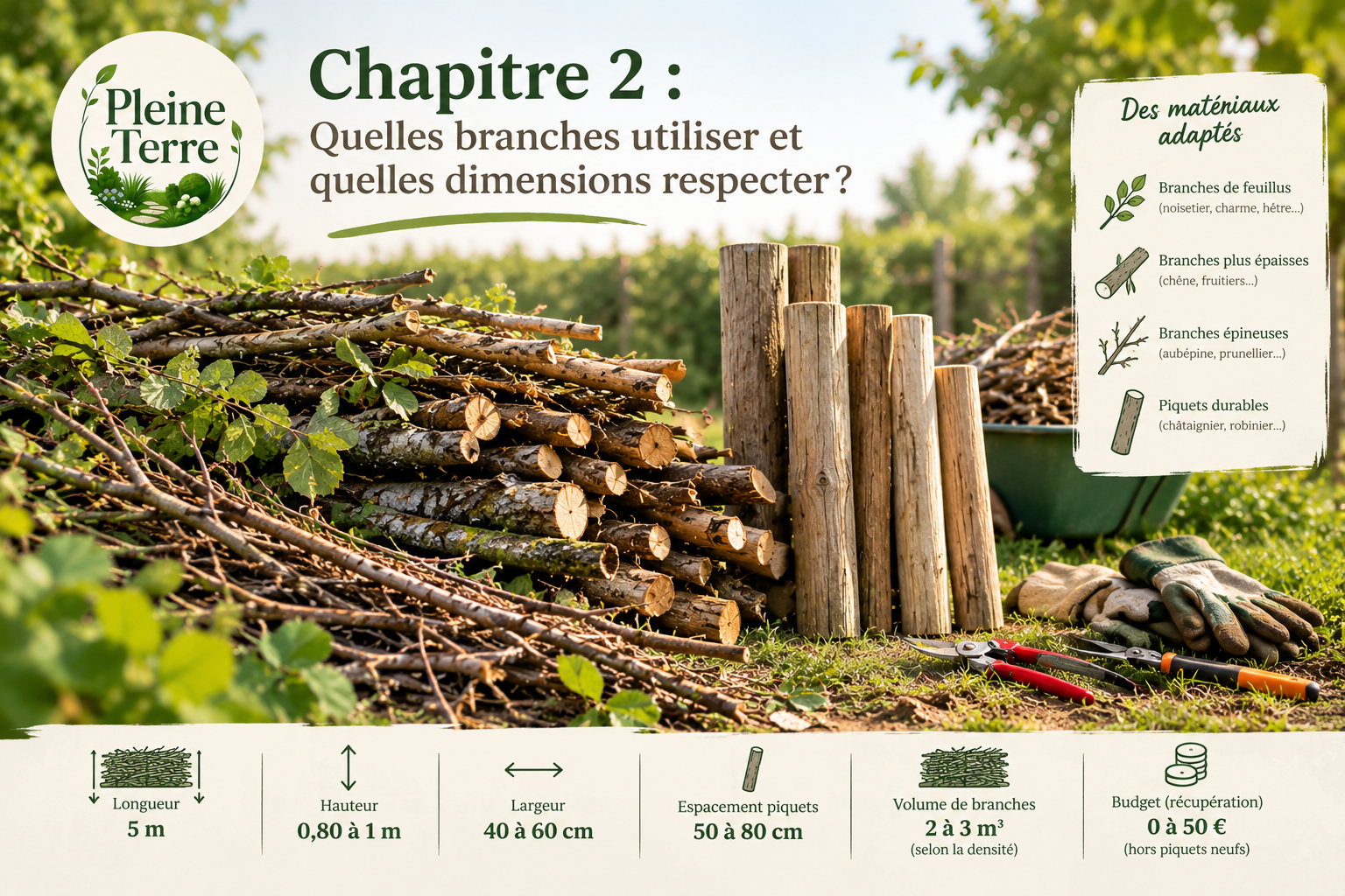 Guide de la haie sèche naturelle