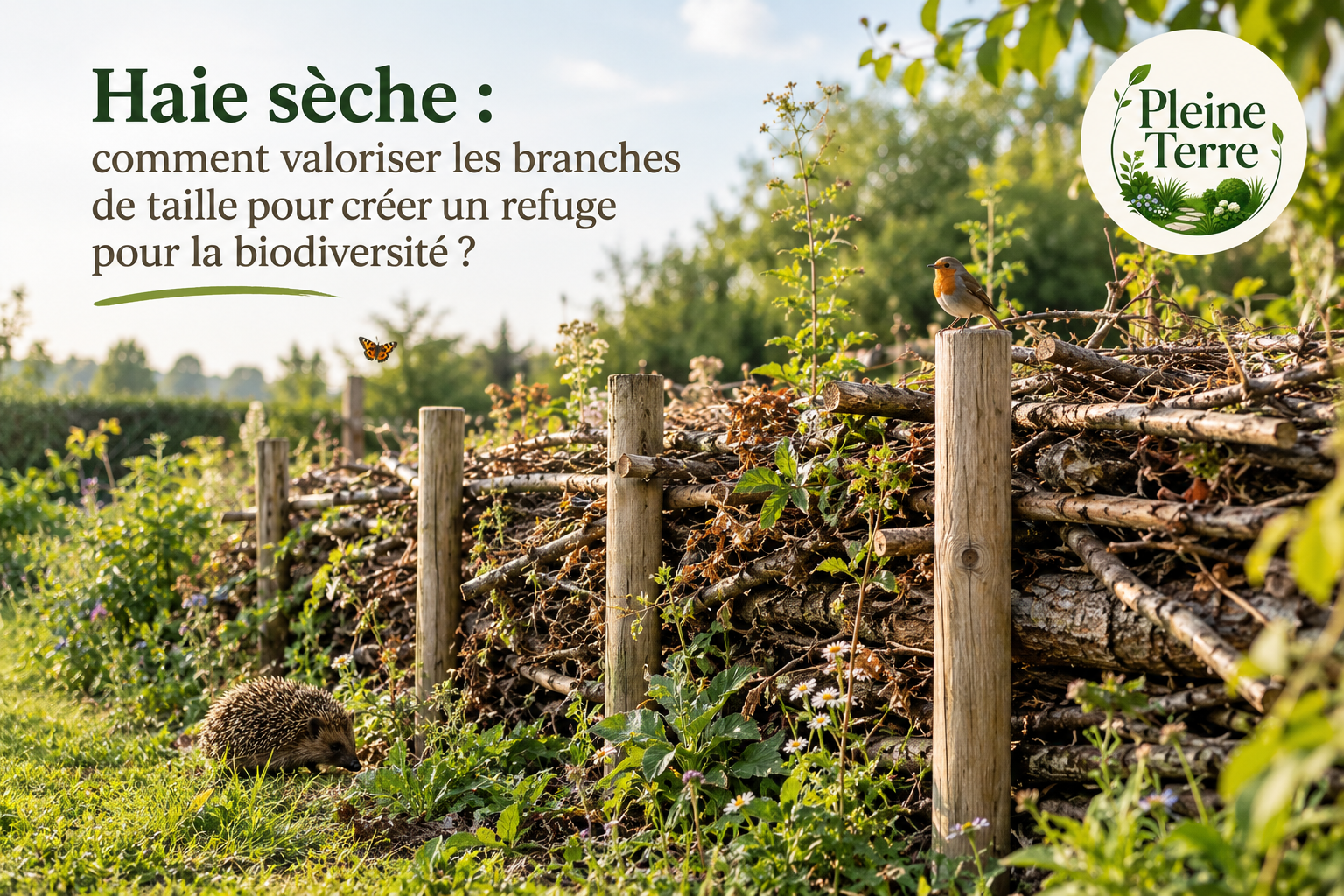 Haie sèche, refuge pour la biodiversité