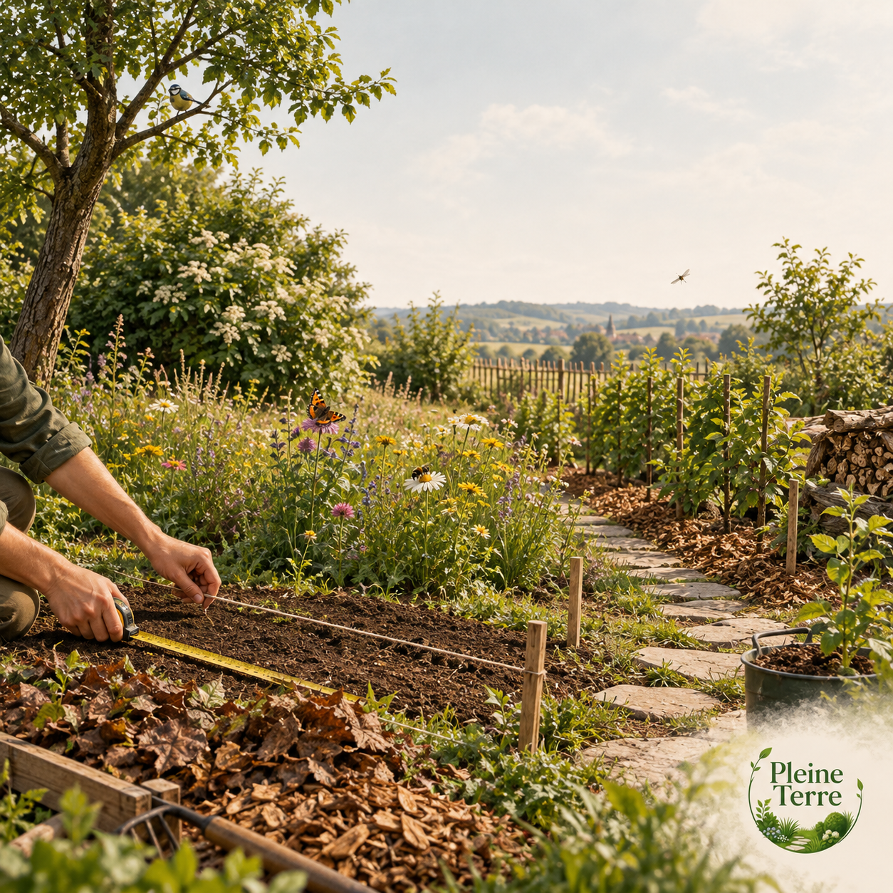 Jardin vivant en pleine nature