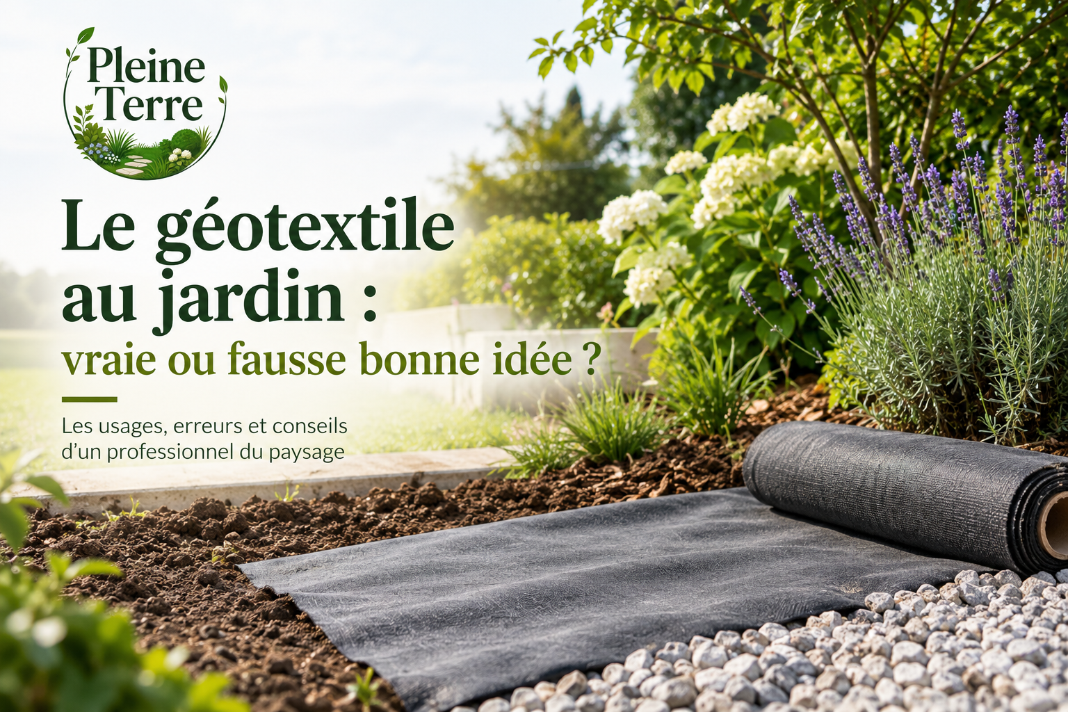 Le géotextile au jardin Décodé