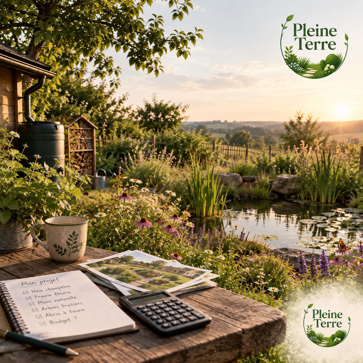 Projet de jardin en pleine nature